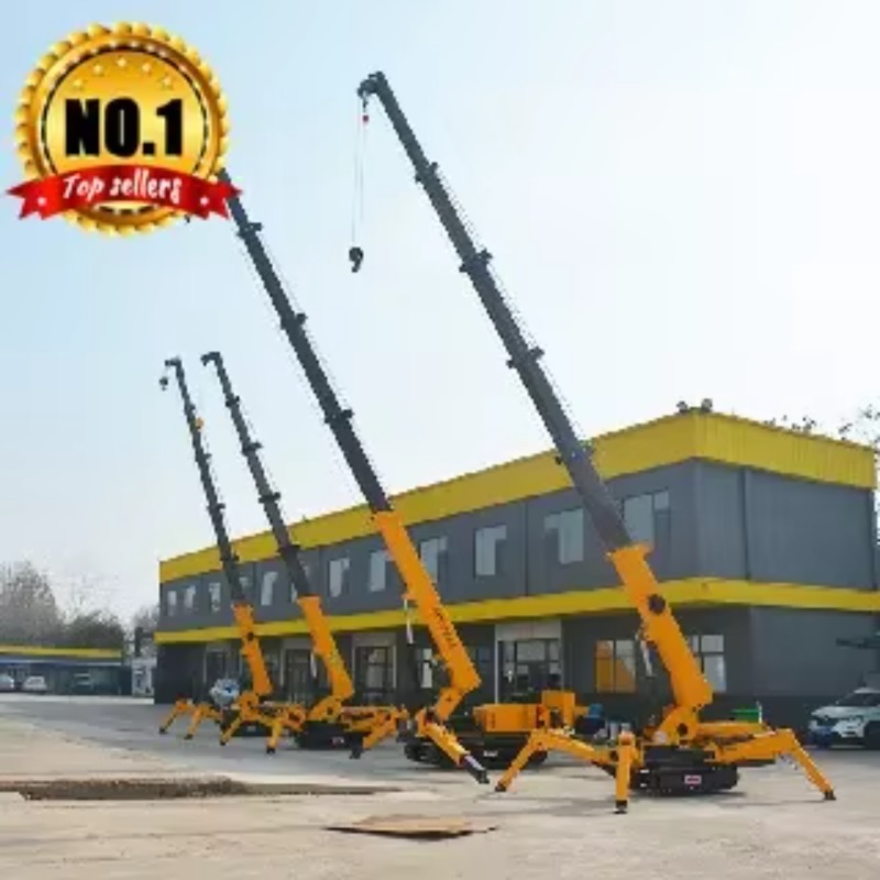 8T Hydraulic Spider Crane Heav - Heavy Equipment Lift ulasan dan harga